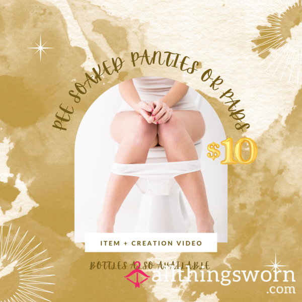 Soaked Panties Or Pads|Bottles Available|Item+Video