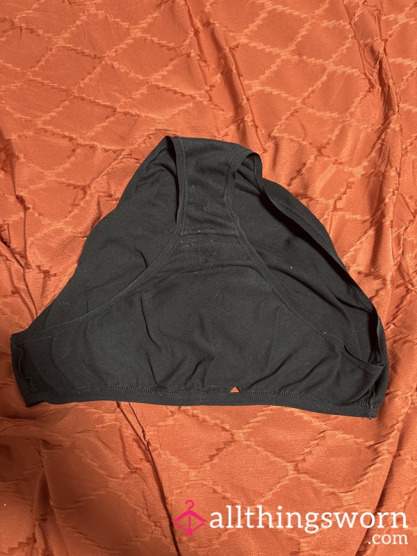 Soaked & Stained Black Panties