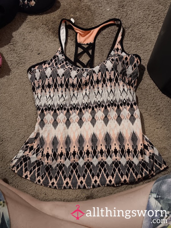 Soaked & Sun-Kissed Swim Tank – Built-In Bra, Worn Tight