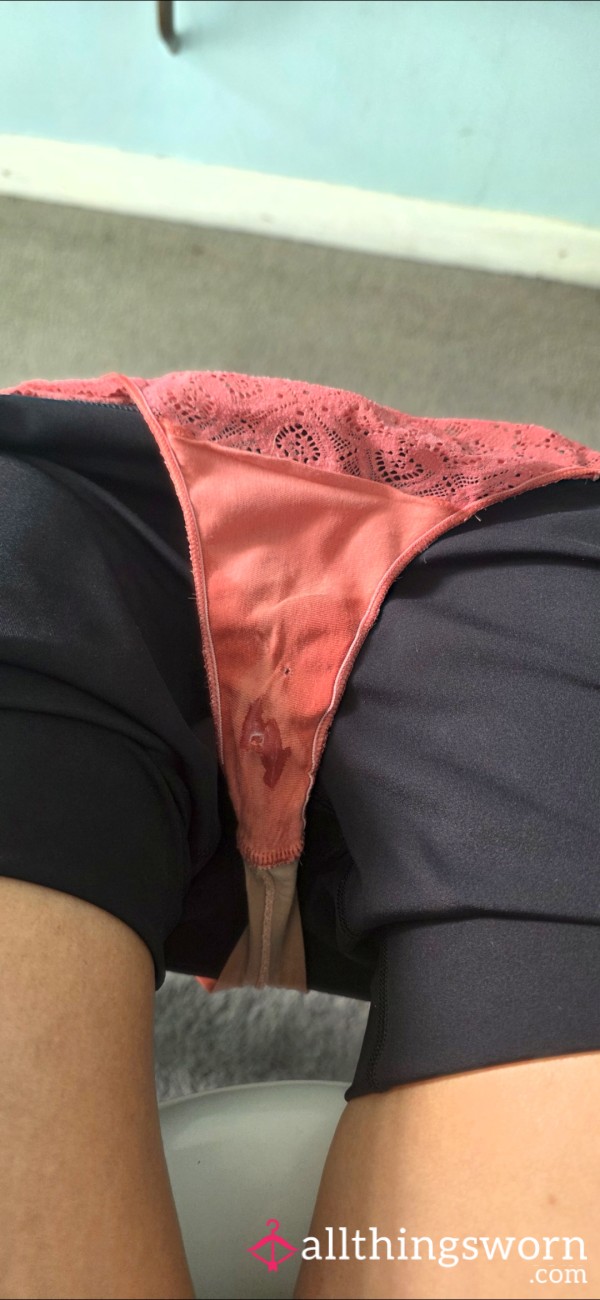 Soaked Thong In Sweat And 🐱juice