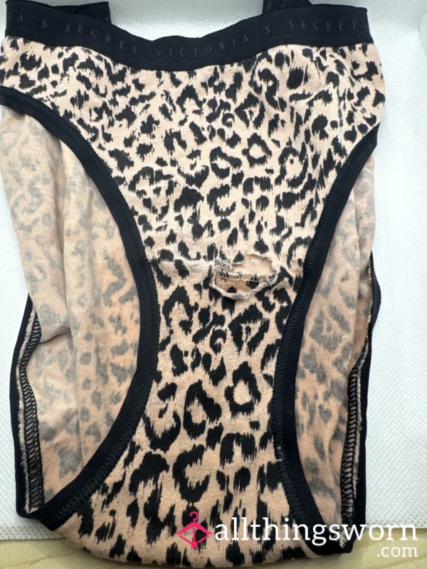 Soaked Victor, Victoria’s Secret Cheetah Panties With A Hole In The Front