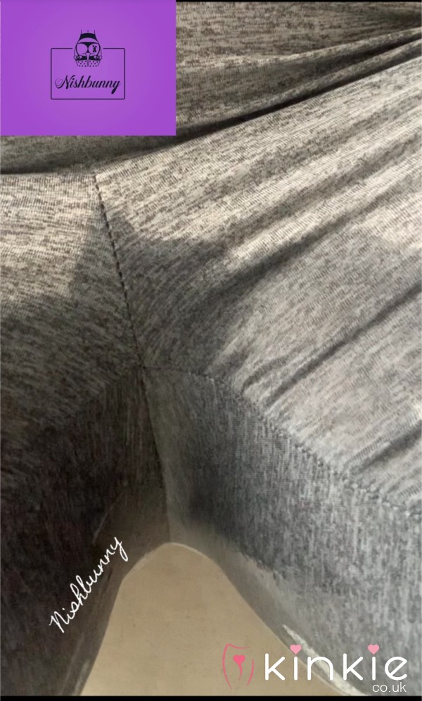 Soaking Myself In Grey Leggings.