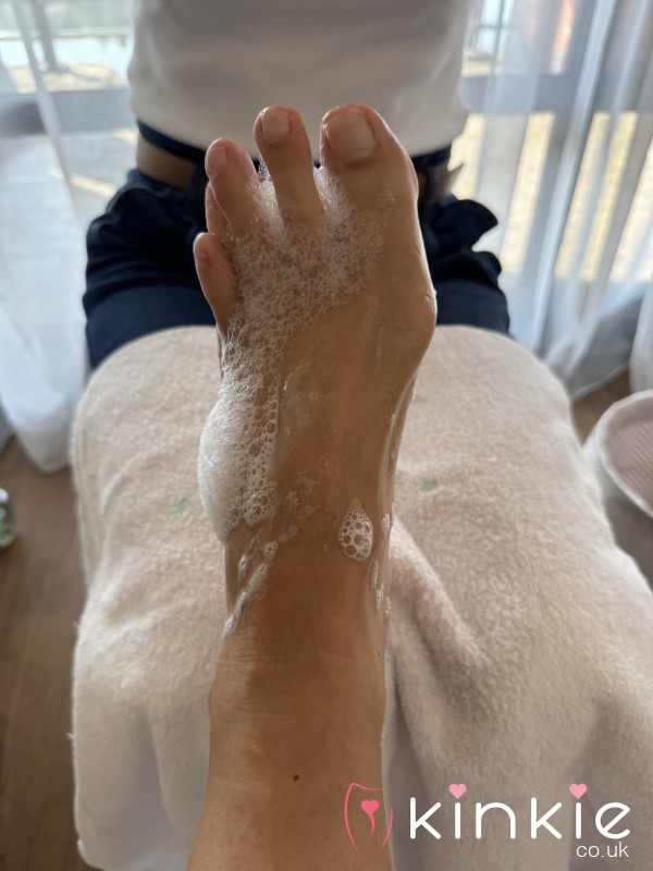 Soapy And Suddy Foot Job