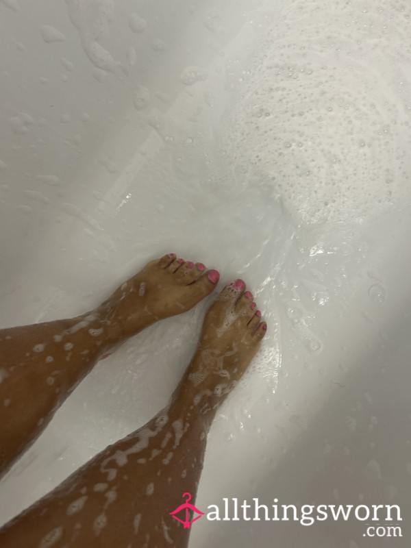 Soapy Feet In Shower