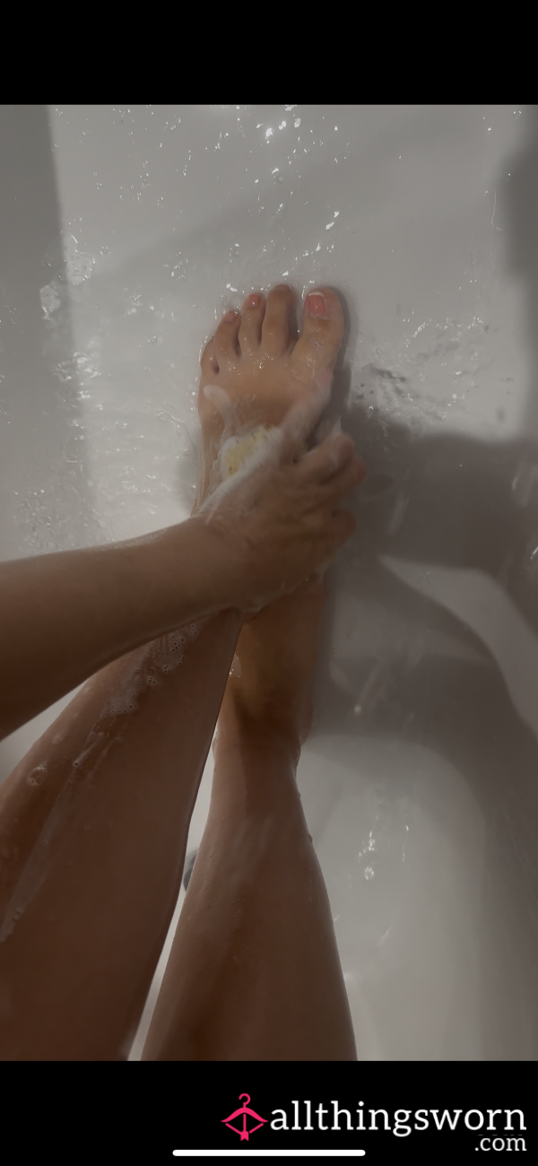 Soapy Shower Feet And Legs