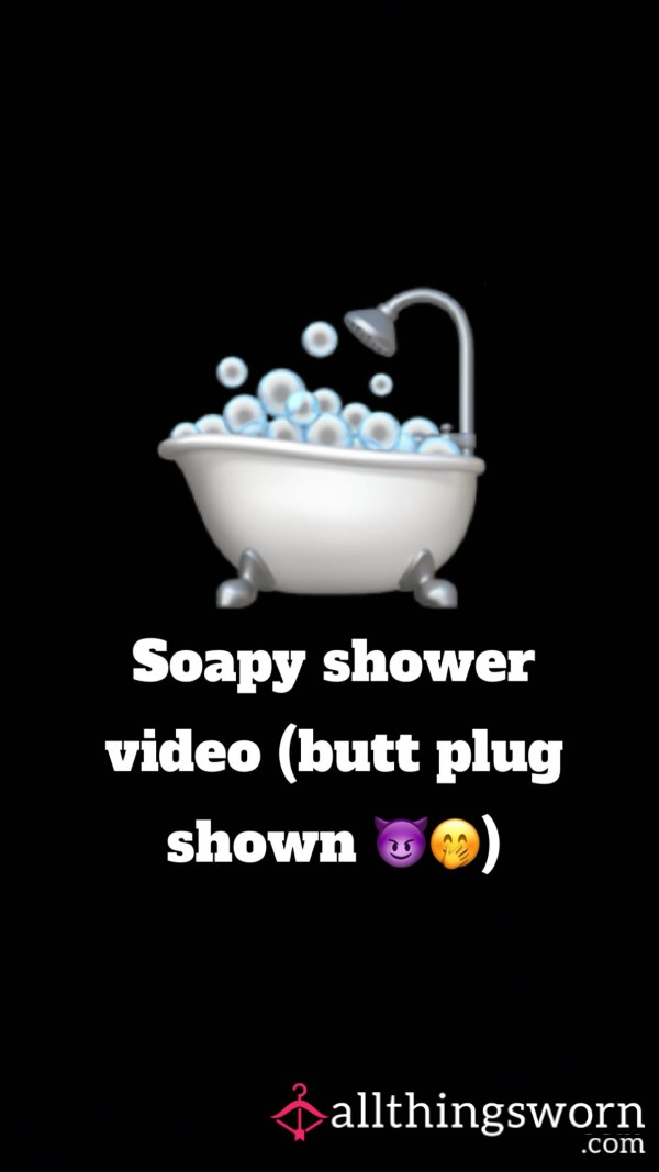 Soapy Tattooed Tits And Bu*t Plug Shower Video