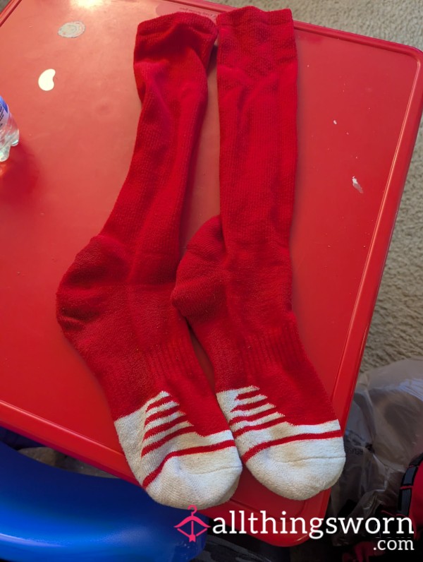 Soccer Nike Red Socks