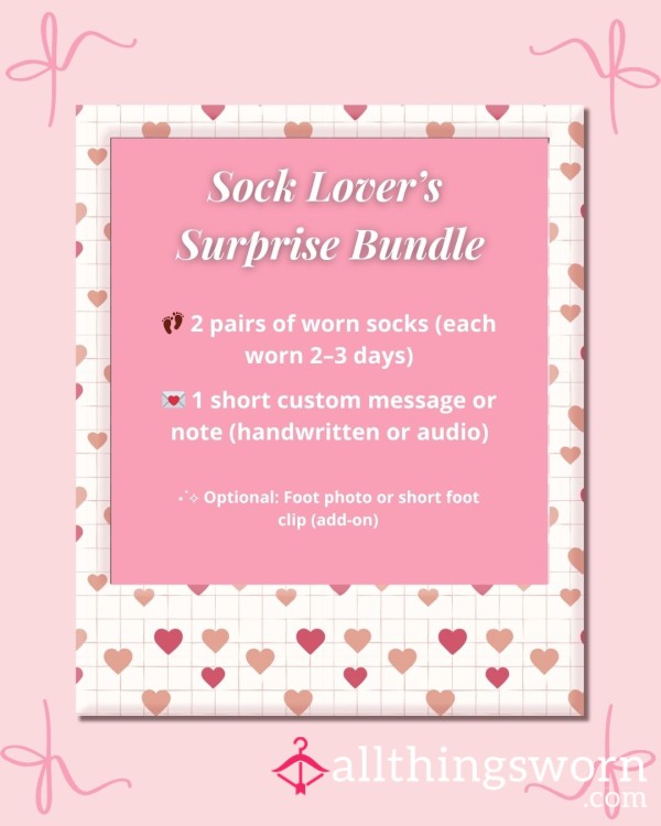 ⋆˚𝜗𝜚˚⋆Sock Lovers Suprise Bundle⋆˚𝜗𝜚˚⋆