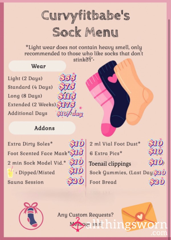 Sock Menu