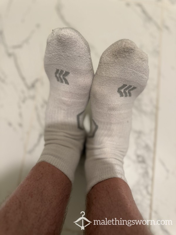 Post-Gym, Pre-Shower Sock Strip Tease…
