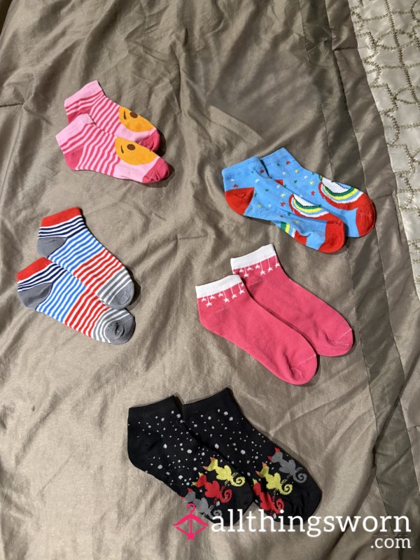 Sock Wears *addictive* Cute Colorful Pattern Ankle Socks