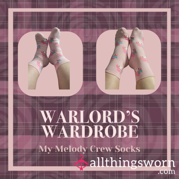 Warlord's Wardrobe: My Melody Crew Length Sockies