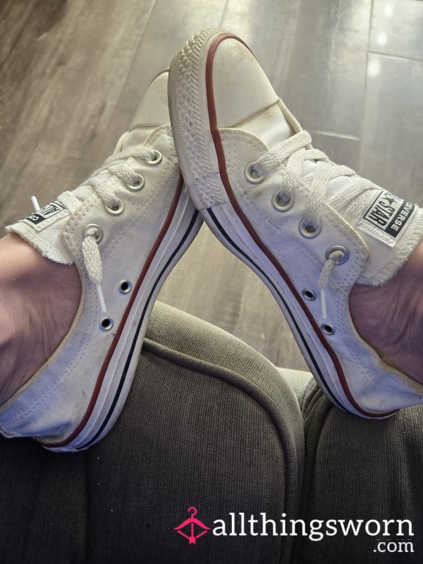 Sockless Worn Converse