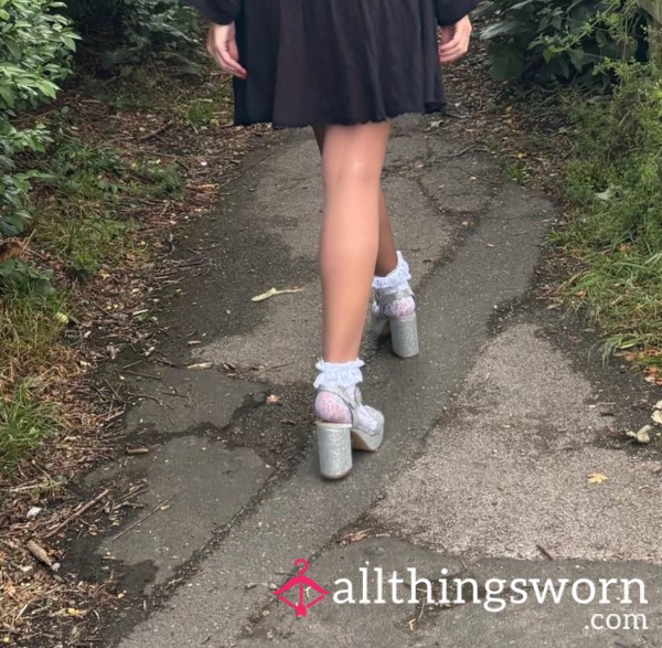 Frilly White Socks And Heels Content.. Pics, Videos, Calls