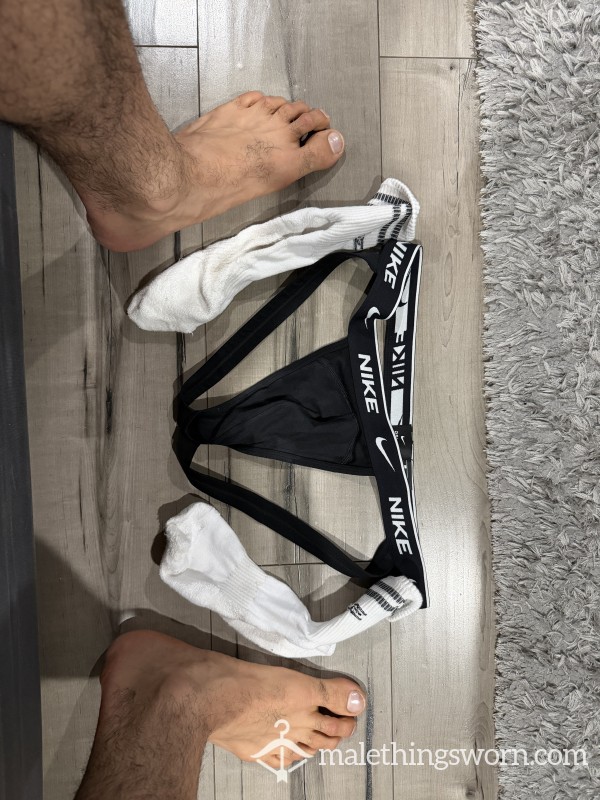 Socks And Jockstrap After The Gym