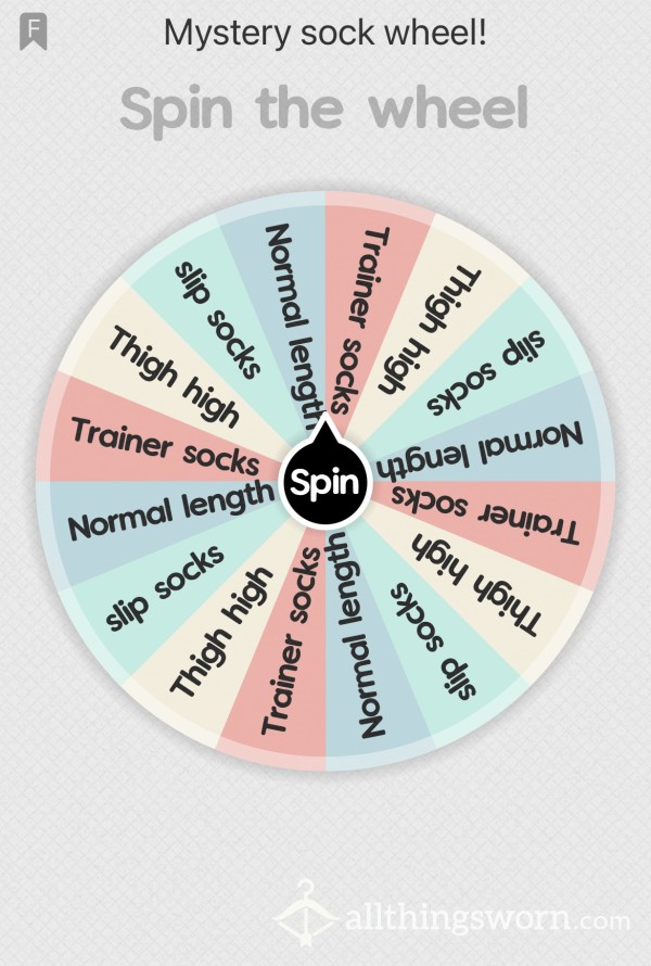 Socks Mystery Wheel! PRIZE EVERYTIME
