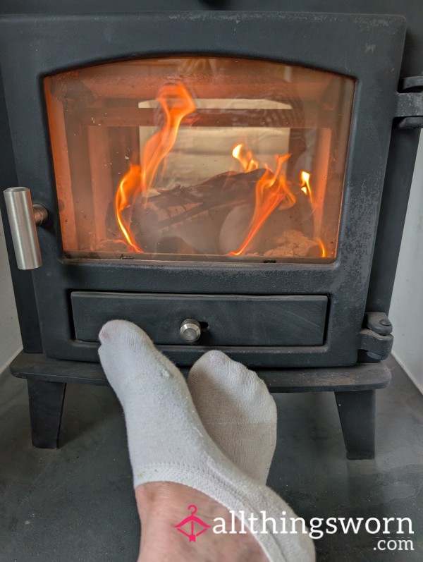 Socks, Warmed & Worn With Wellies