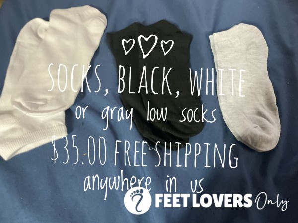 Socks, White, Gray, Or Black