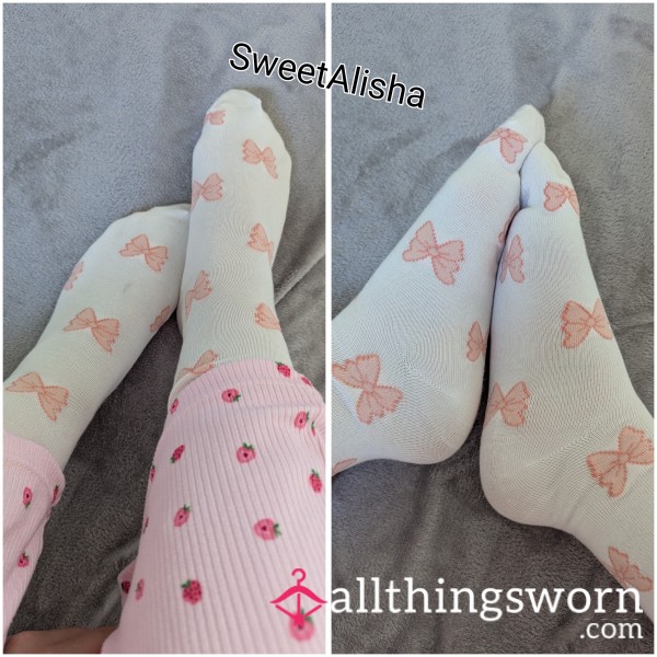 Socks With Cute Bows