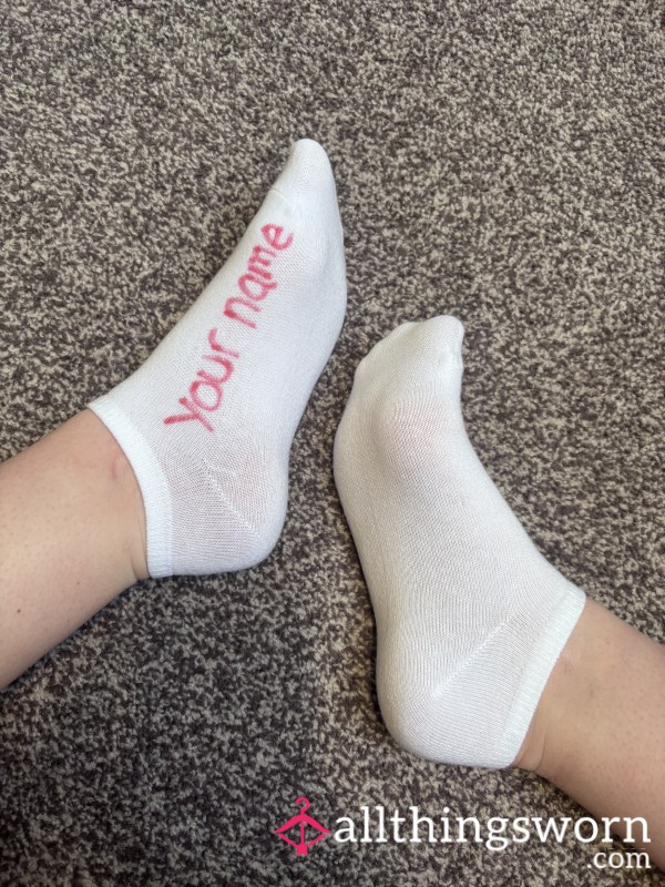 🖊️Socks With Your Name Written On Them For Sale🖊️
