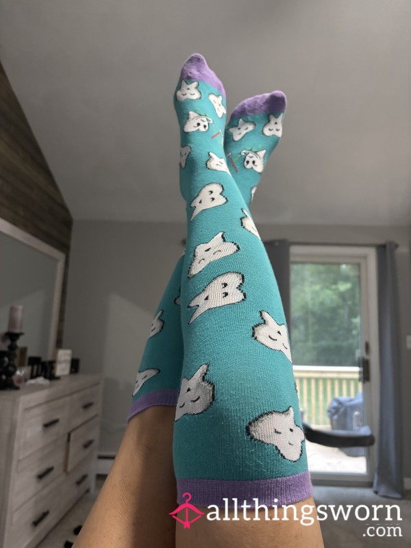 Socks Worn By Dental A**istant All Day