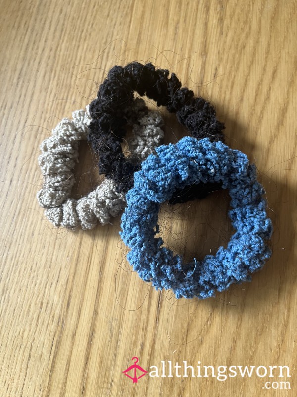 Soft And Stretchy Hair Scrunchie Entwined With Hair