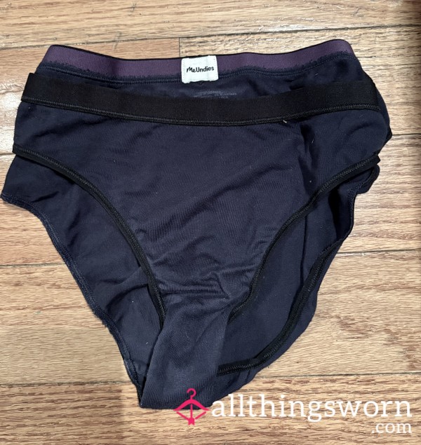 Soft Black Bikini With Purple Trim—Fresh From