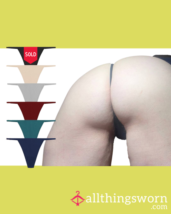 🖤 Soft Cotton G-String Thong (Size Large)