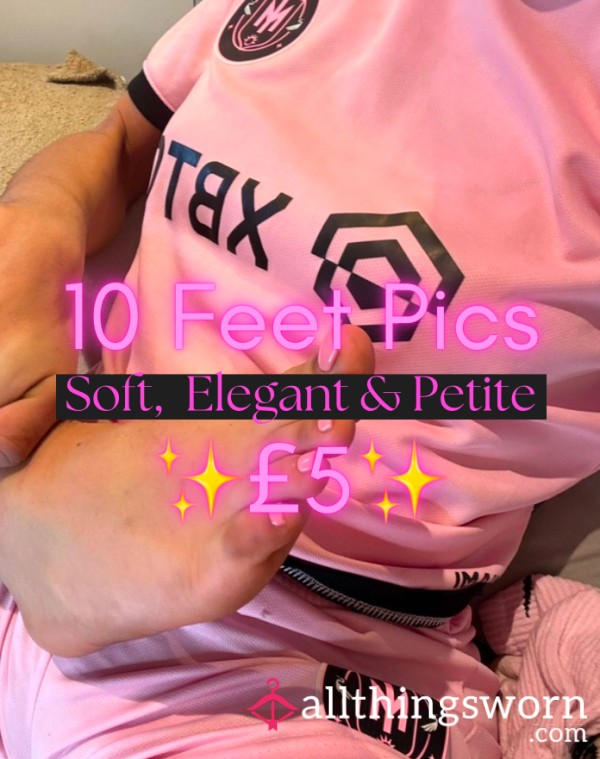 Soft, Elegant, Petite Perfectly Pampered Feet Photos X10👣😍