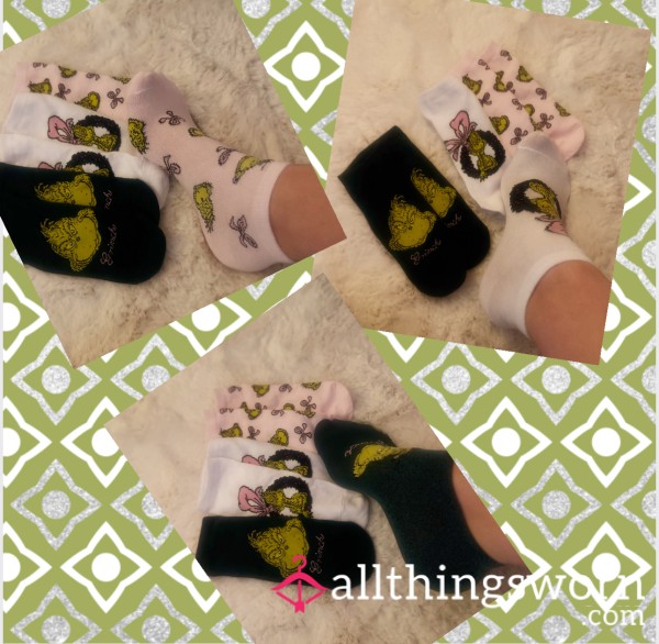 Soft Grinch Trainer Socks 😍