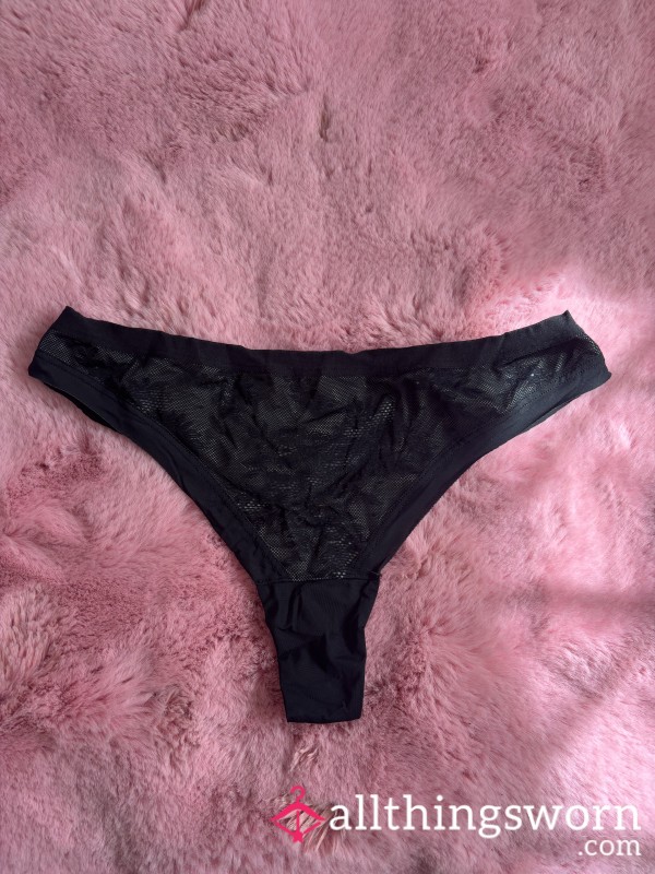 Soft / Lace Thong / Panties Black