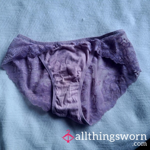 Soft, Lavender, Lacey Panties