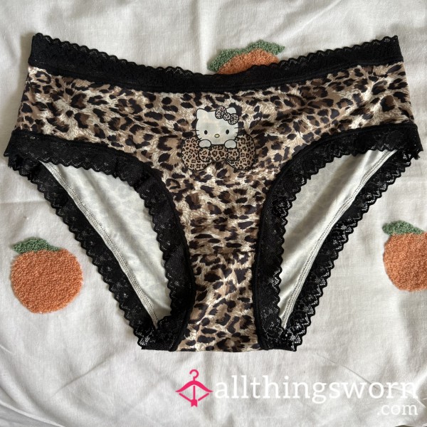Soft, Leopard + Hello Kitty Full Back Panties - 24hr Wear Included & Add Ons Available