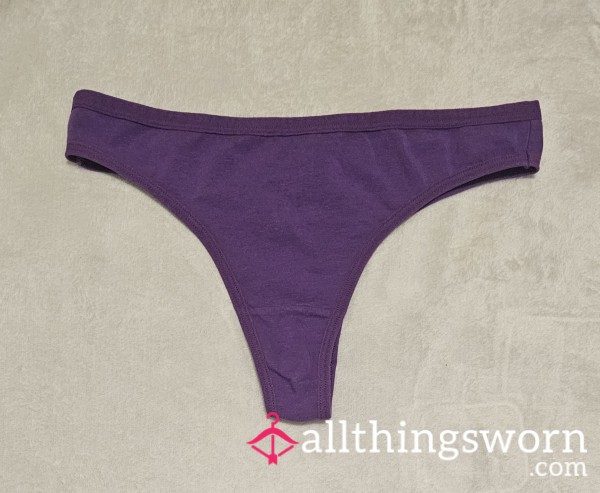 Soft N' Supple Cotton Thong: Pansy