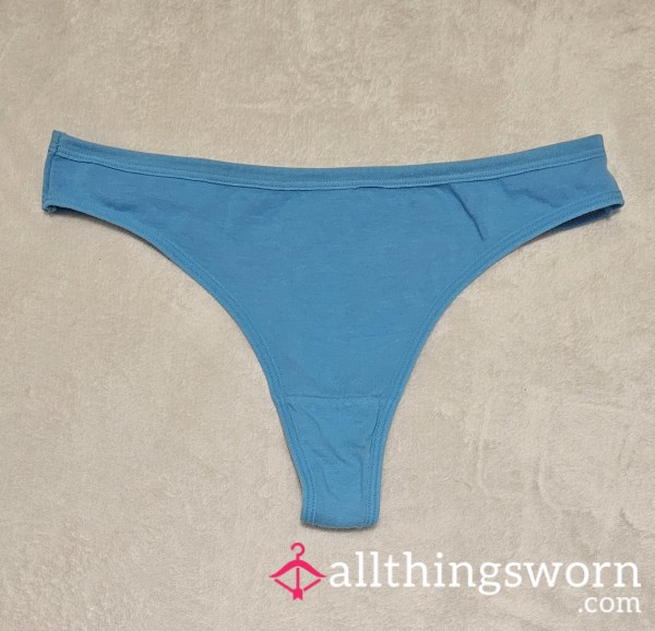 Soft N' Supple Cotton Thong: Robin's Egg
