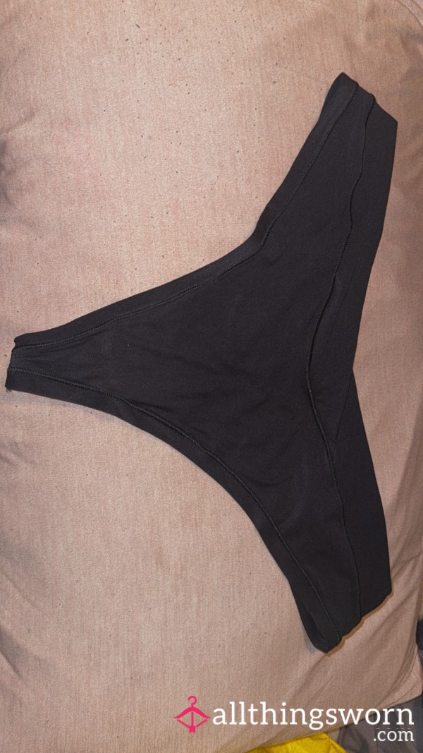 Soft Nylon Little Black Thong