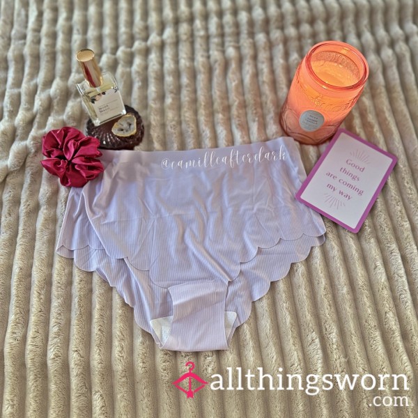 Soft Petal Scalloped Panties — High-Waisted Romance By Camille V.