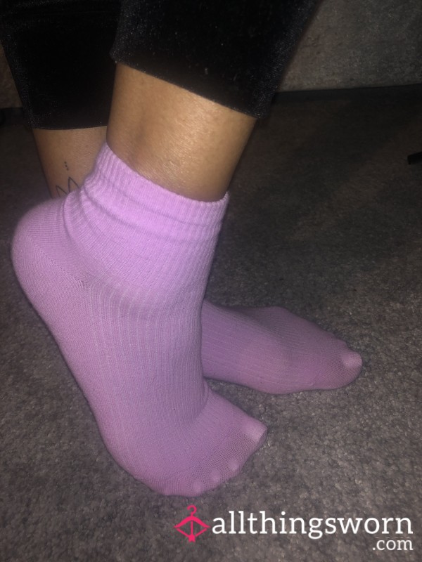 Soft Pink Socks 48 Hours Worn || Longer Wears Available