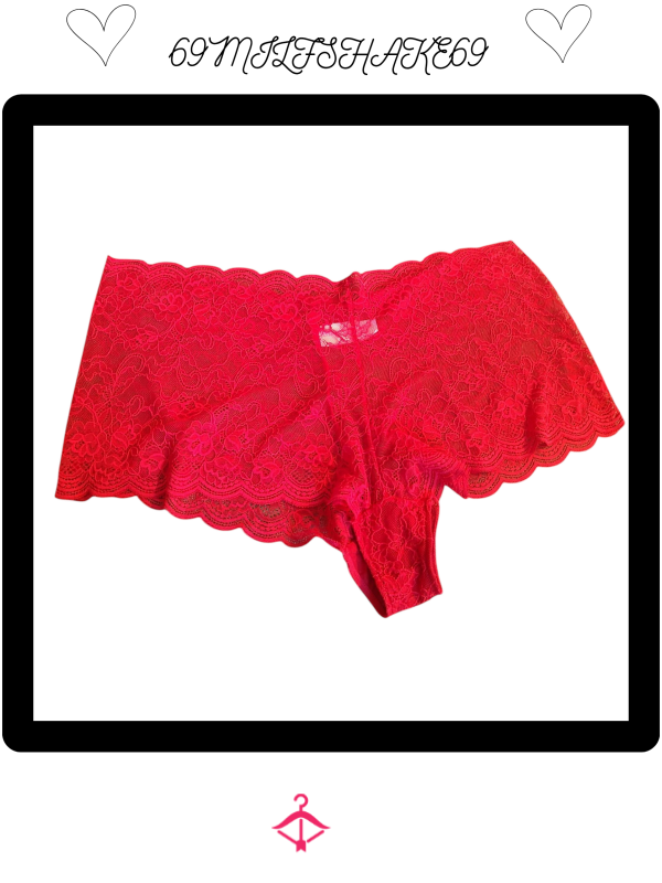 Boy Shorts - Lace- Red