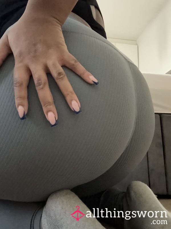 Soft Ribbed Sweaty Gym Leggings