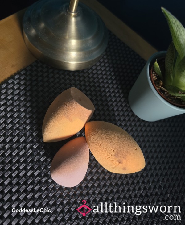Soft & Seductive: Used Makeup Sponges Infused With Your Goddess’s Touc