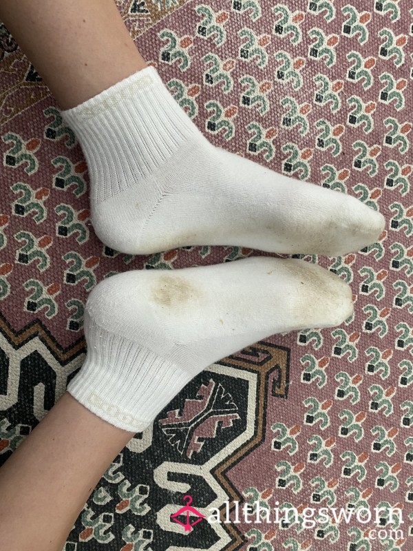 Soft Well Worn Sweaty Dirty Gym Socks - They Smell Devine 🤭