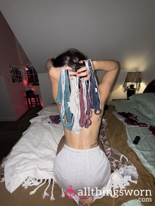 Soft, WORN, Calvin Klein, Panty And Thong Set