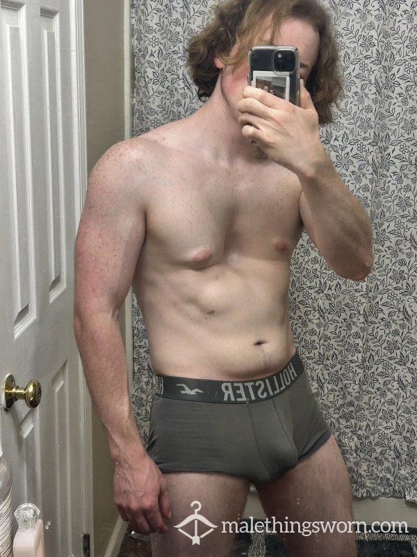 Soiled Gray Hollister Briefs