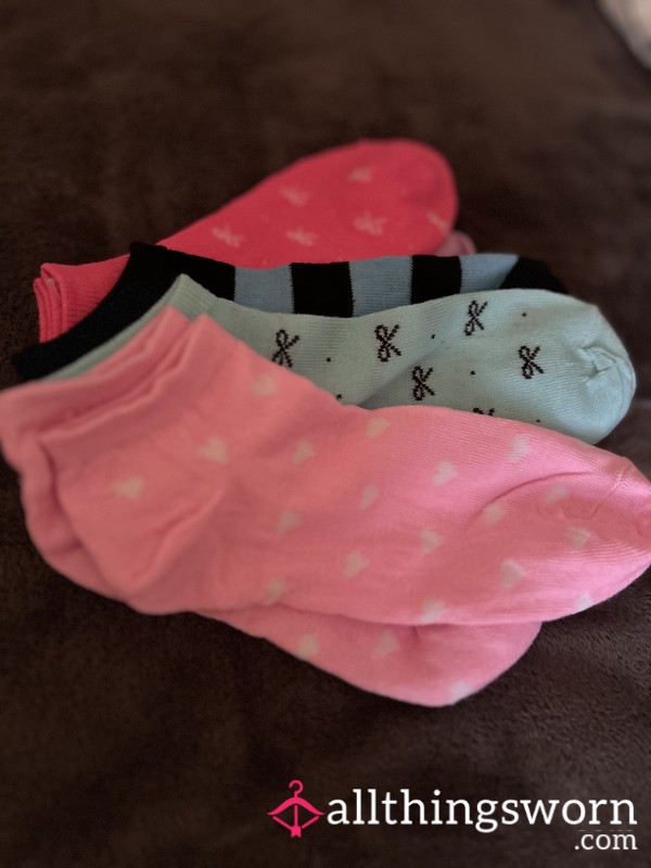 Soiled/ Sweaty Coloured Pop Socks