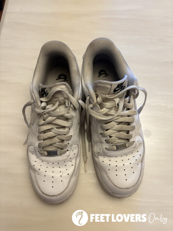 Soiled White Nike Trainers