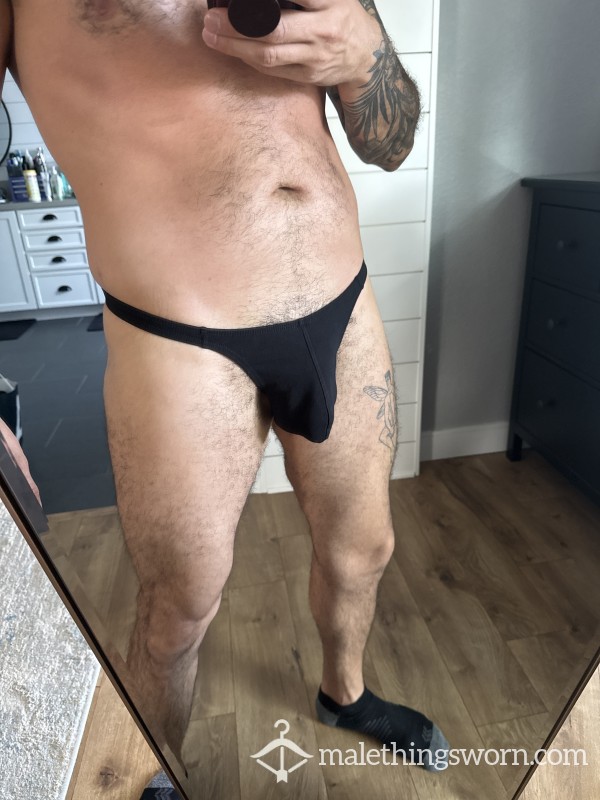 *SOLD* Black Thong