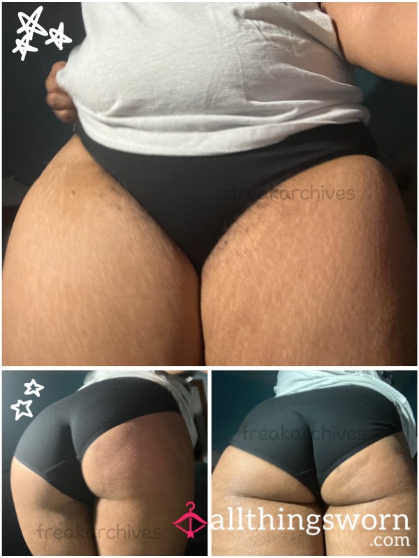 Solid Black Fullback Panties