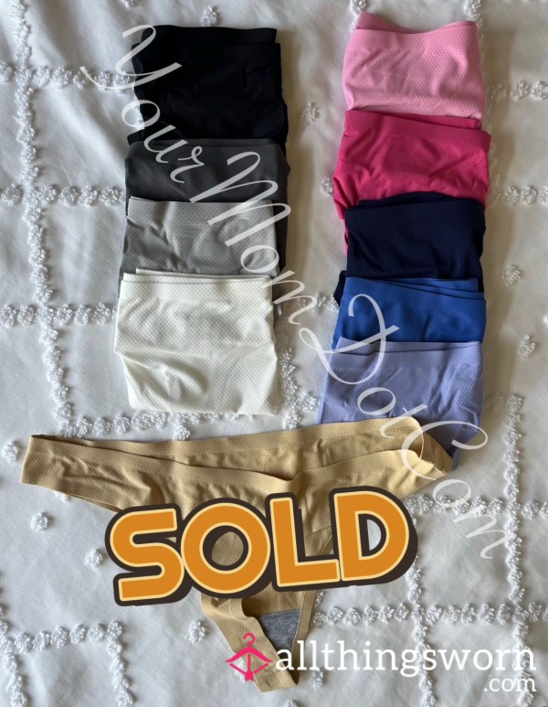 🩲Solid Color No Show Thongs
