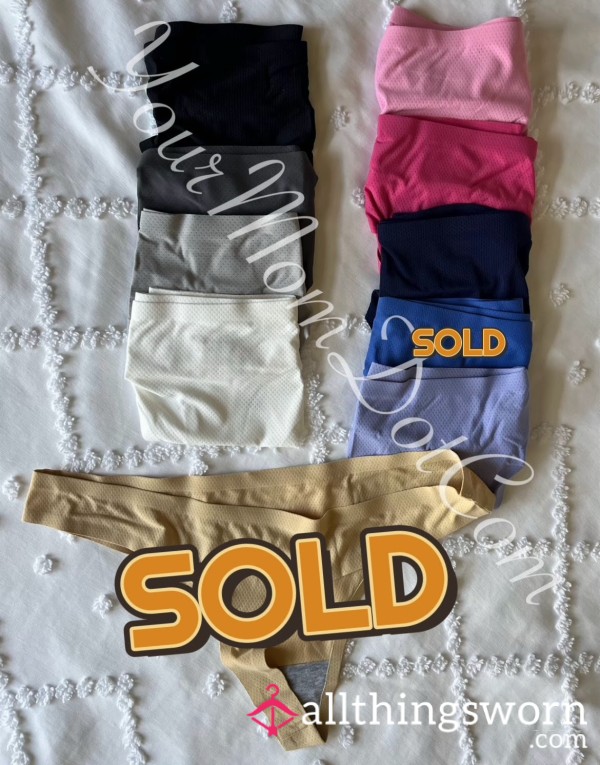 🩲Solid Color No Show Thongs